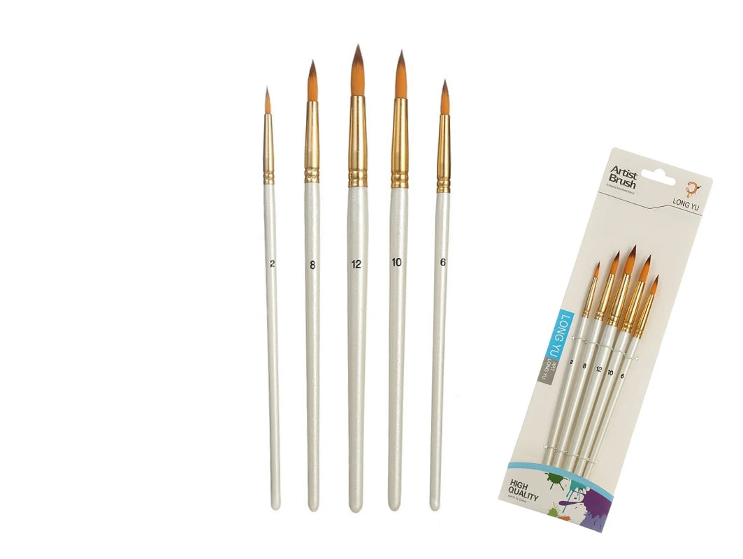 Brushes set with pointed head