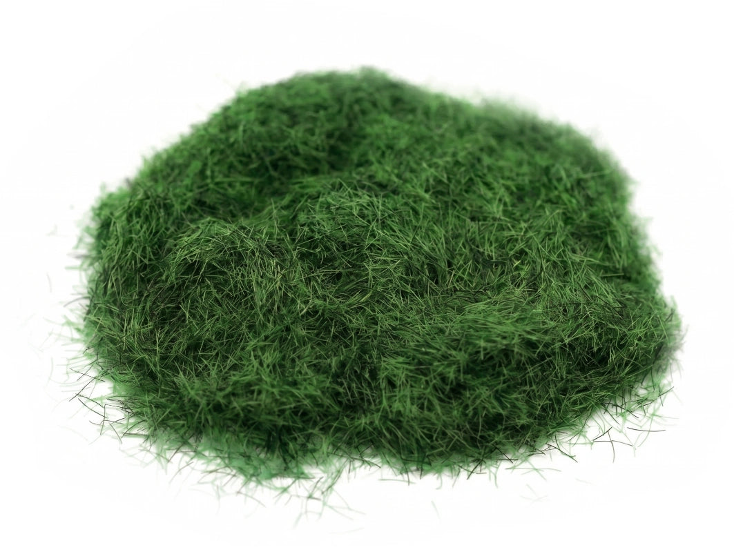 Static Grass Powder For Modeling 1-3 mm. Dark Green